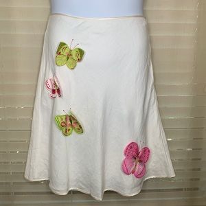 Karen Kane Midi Linen Skirt Size 6